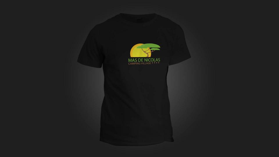 creation tee shirt camping mas de nicolas