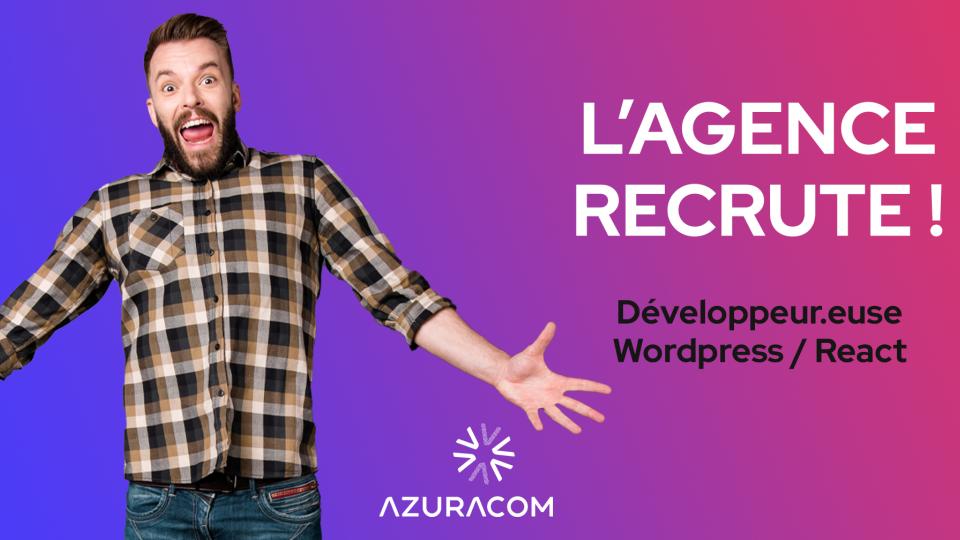 recrutement developpeur wordpress  react